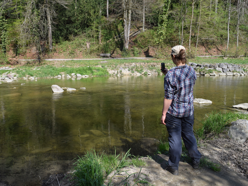 Citizen scientists can use smartphone apps to collect hydrological information from the streams they encounter.