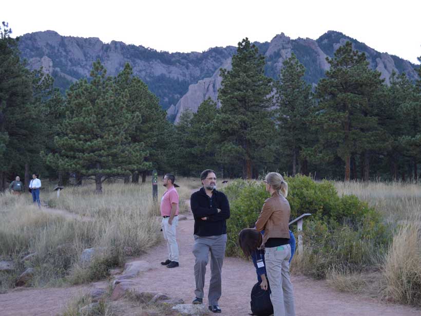 Sparks for Change Institute participants tour NCAR’s Mesa Laboratory in Boulder, Colo.