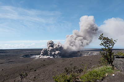 Kilauea ash plume from May 2018