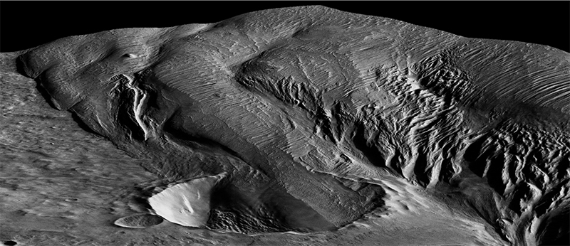 Crater near Medusa Fossae Formation