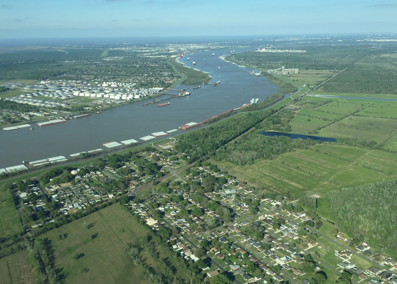 A snapshot showcasing the multiple uses of the river and surrounding environments.