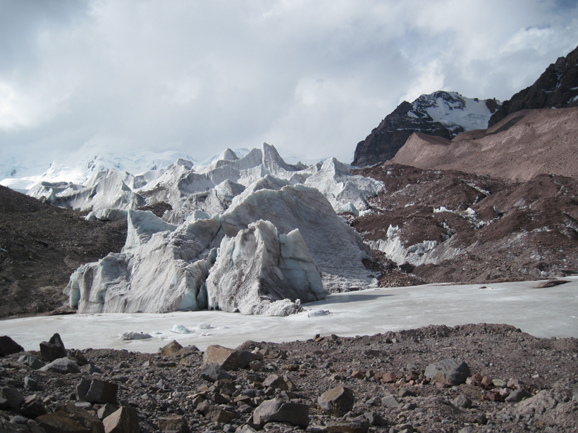 Puca glacier in the Peruvian Andes