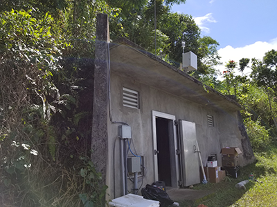 Instruments at one GSN station, including a newly installed infrasound sensor, captured the passage of Hurricane Maria.