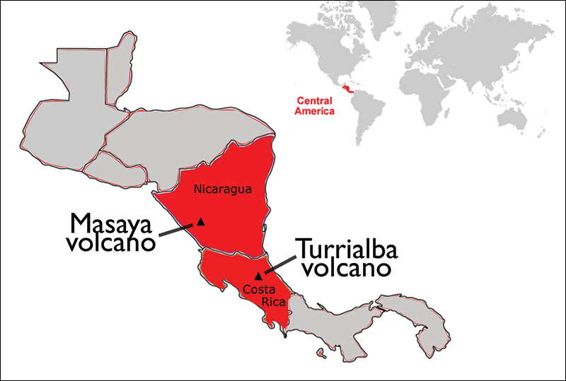 Masaya and Turrialba volcanoes, test sites for new drone-mounted instruments geared to improving the science of gas plumes.