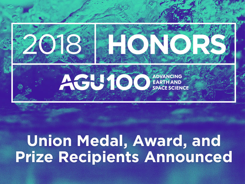 AGU Union medal, award, and prize recipients image