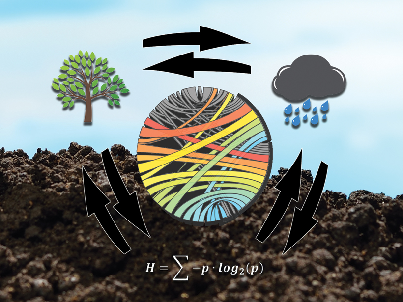 Schematic of information theory flow in Earth sciences