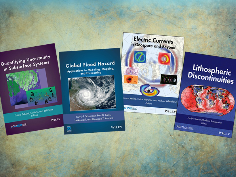 Four of 12 new volumes published in 2018 by AGU and Wiley