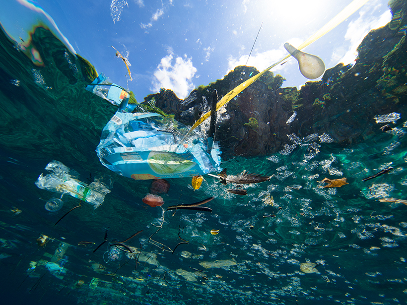 Plastic in the ocean