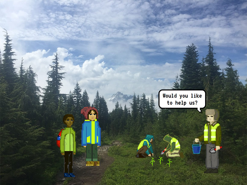 Hikers learn to weed invasive species from a national park.