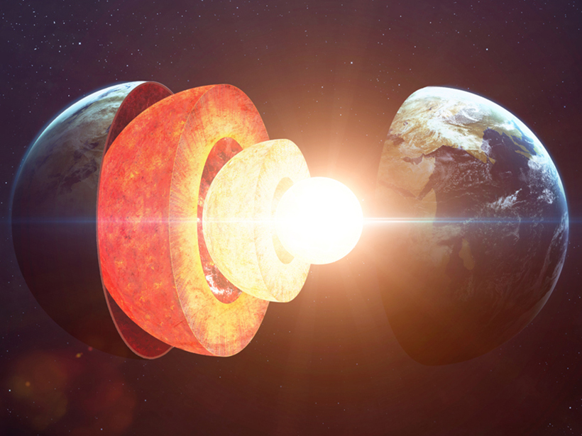 Earth’s core and interior layers