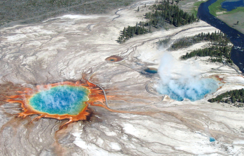 Yellowstone caldera sits above underground magma probed with isotope analysis.