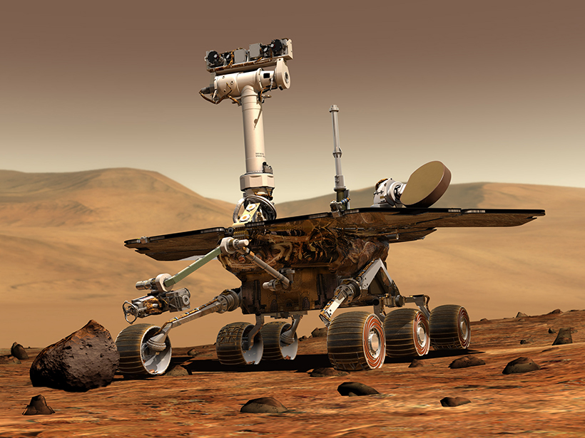 The Opportunity rover on Mars