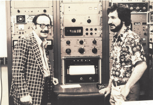 [Left] Jerry Wasserburg and Don DePaolo in 1976 with the Lunatic 1 mass spec used to date Moon rocks.