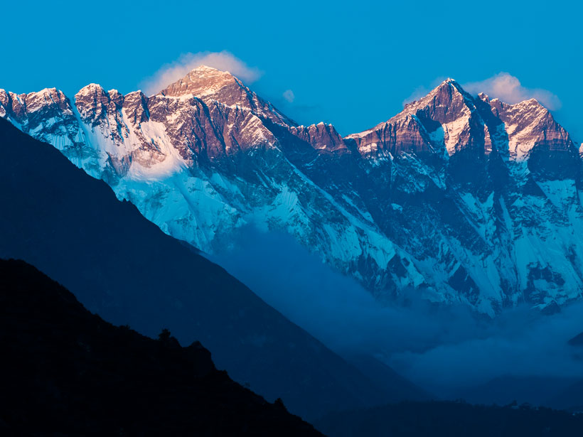 Sunset on Mount Everest