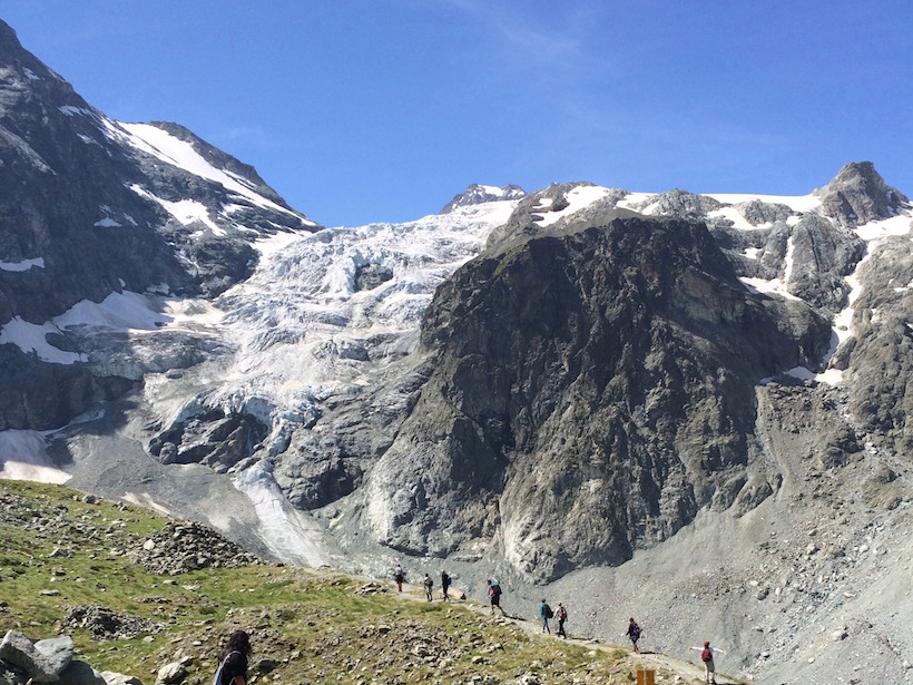 The Bas Glacier d’Arolla in Valais, Switzerland