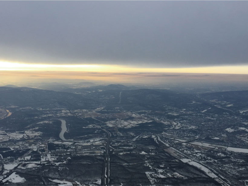 Haze over eastern Pennsylvania