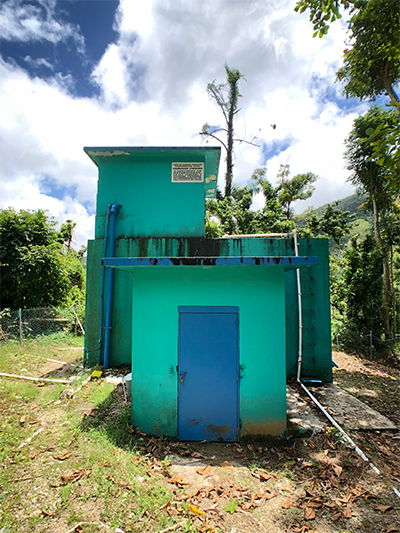 Hurricane Maria severely affected water treatment plants across Puerto Rico, like the one shown here. Hurricane Maria severely affected water treatment plants across Puerto Rico, like the one shown here.