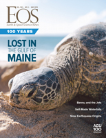 May 2019 cover of Eos magazine