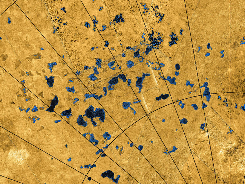 Radar map of Titan’s lake distric