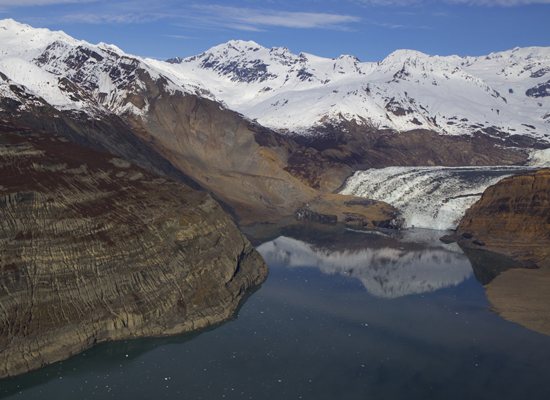 The Taan fiord landslide close up.