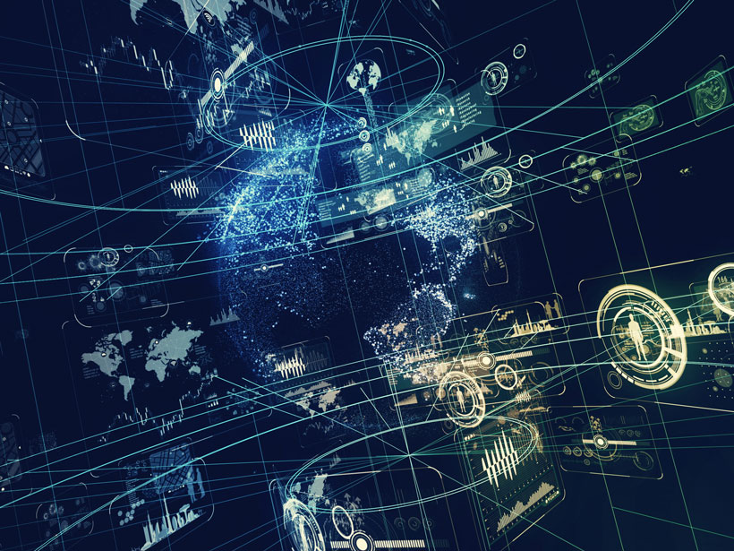 Futuristic interface concept. - Stock image