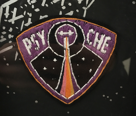 Embroidered patch of Psyche mission logo
