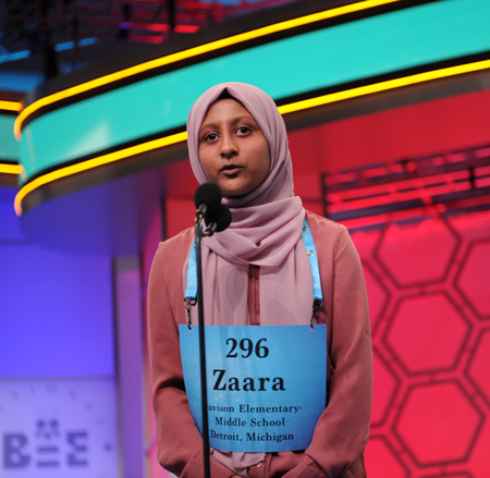 Zaara Noor in the 92nd Scripps National Spelling Bee Zaara Noor in the 92nd Scripps National Spelling Bee