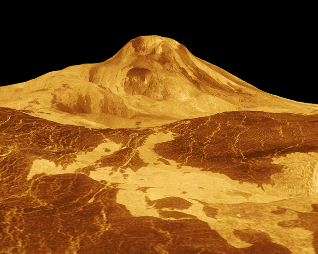 3-D view of a mountain