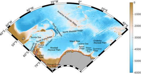 Map of the Weddell Gyre