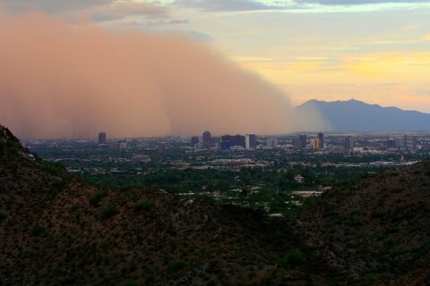 Dust storm over Phoenix Dust storm over Phoenix