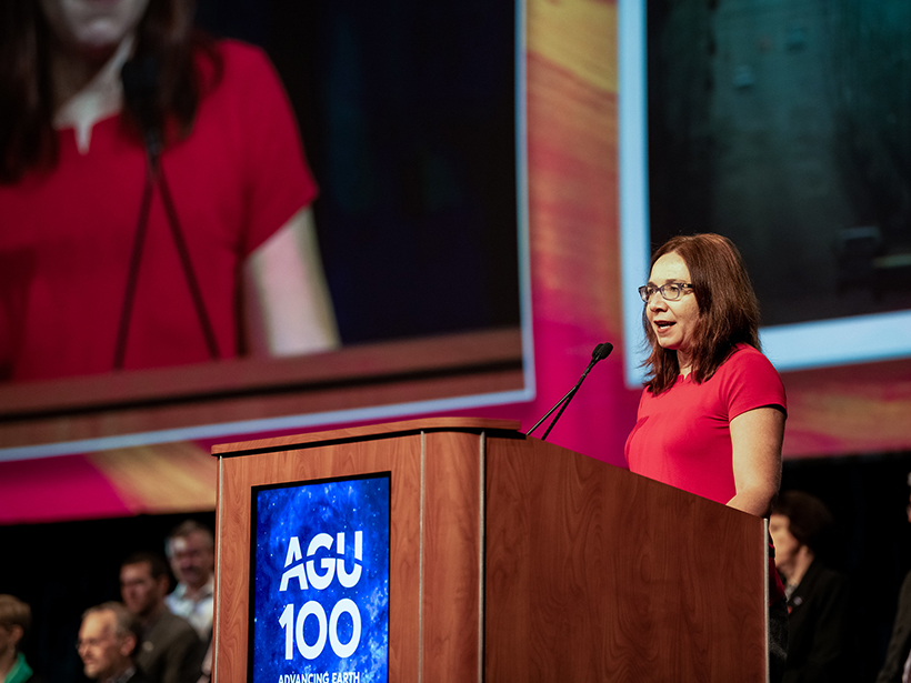 Katharine Hayhoe at AGU’s Fall Meeting 2018