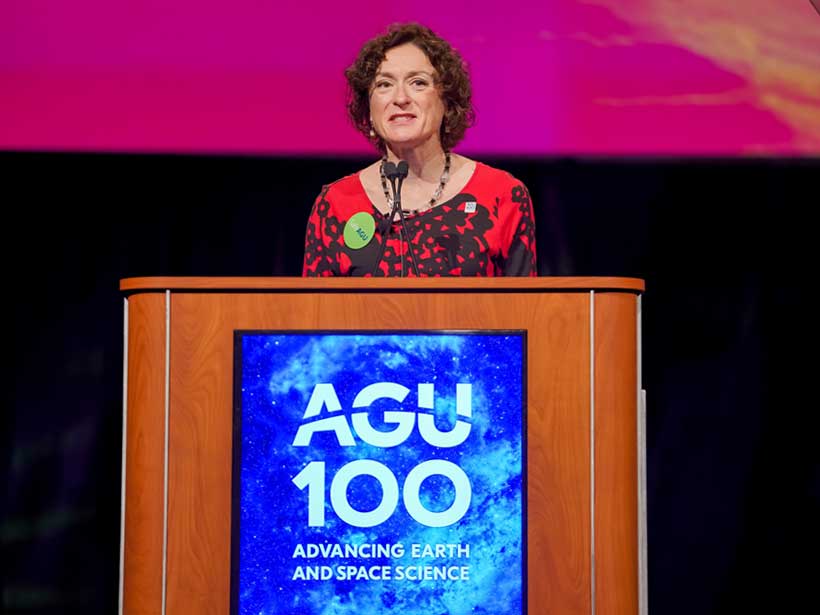 Chris McEntee speaks at AGU’s 2018 Fall Meeting in Washington, D.C.