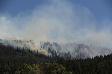 Taylor Bridge Fire in Washington state in 2012