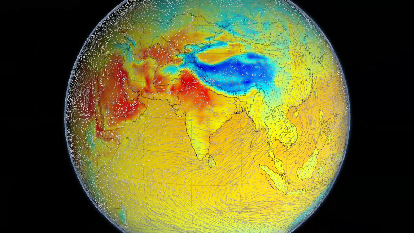 Weather map of Southeast Asian monsoon Weather map of Southeast Asian monsoon