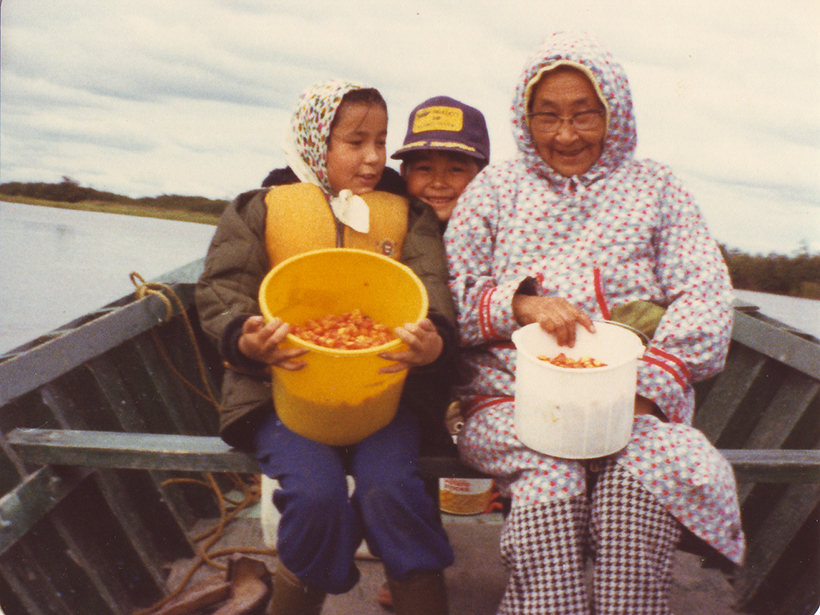 Raychelle Daniel and family on a boat off the Alaskan coast circa 1980.