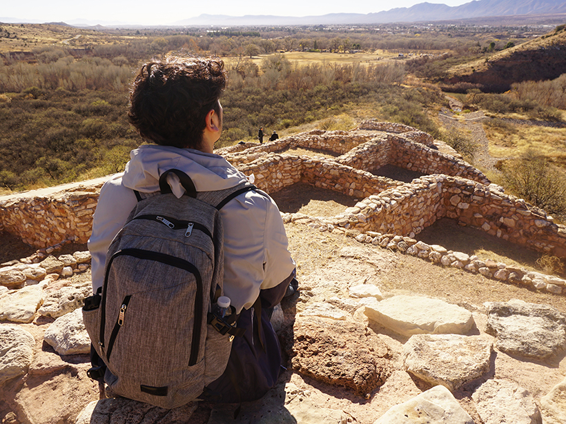 Robin D. López at Tuzigoot National Monument in Arizona in 2017