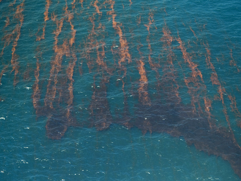 Oil slick from Deepwater Horizon spill, 2010
