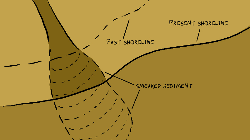 delta sediment smeared