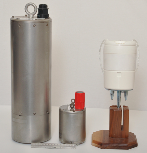 The three types of seismic sensors purchased by GEOICE