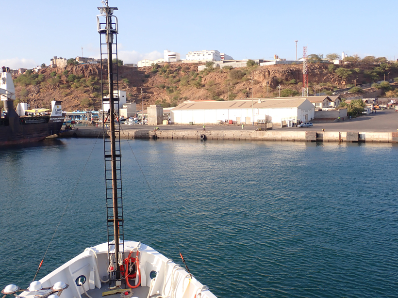 R/V Endeavor in port in Cape Verde