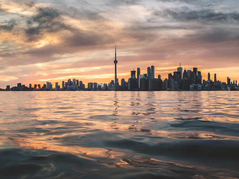 Toronto skyline from Lake Ontario