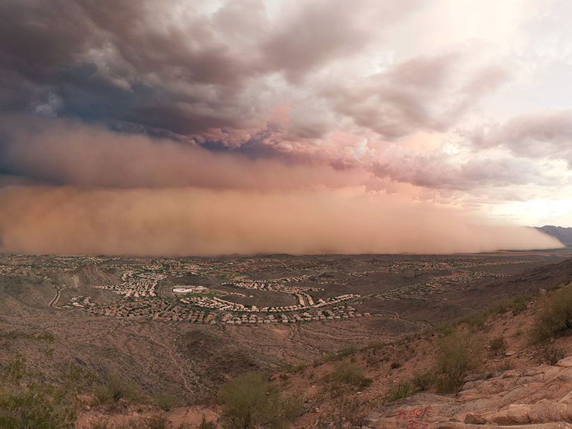 A dust storm approaches the outskirts of Phoenix, Ariz., in 2011 A dust storm approaches the outskirts of Phoenix, Ariz., in 2011.