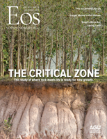 Cover of October 2020 issue of Eos