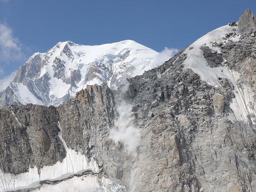 The Tour Ronde rockfall occurred in Chamonix, France, on 13 August 2015