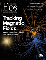 Cover of January 2021 issue of Eos