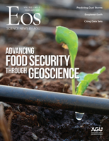 Cover of the February 2021 issue of Eos