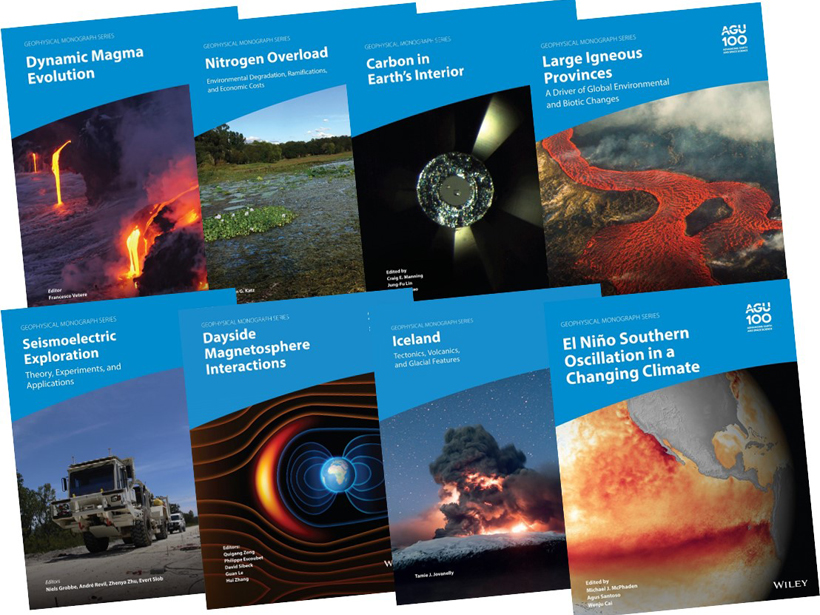 Covers of new AGU books