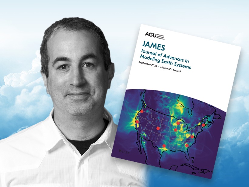 A photo of Robert Pincus and a JAMES cover.
