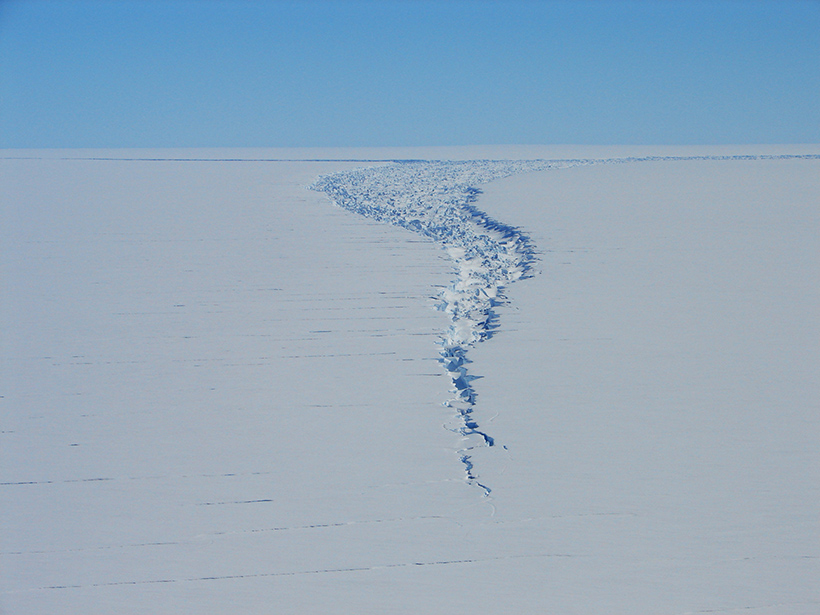 A rift in Antarctica’s Amery Ice Shelf