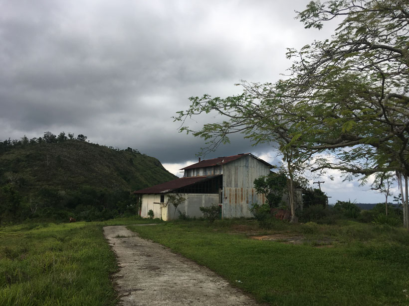 An old building made mostly of metal was not torn down by Hurricanes Maria or Irma.